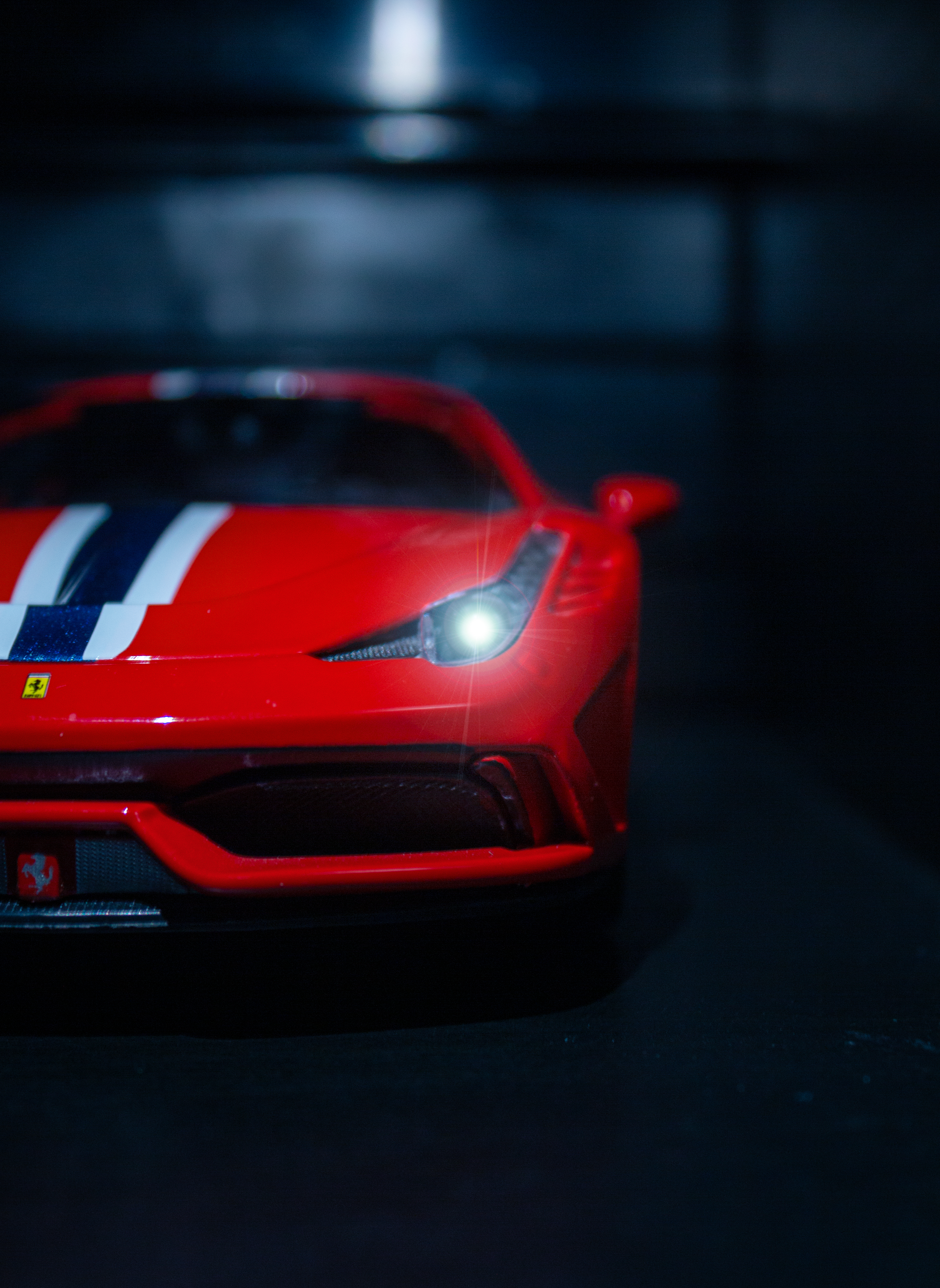 Ferrari 458 Pista Model in a Garage